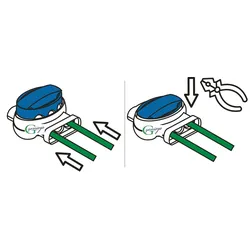 Kabel-Verbinder kompatibel mit Bosch Indego Draht Reparatur Verbindungsklemmen Mähroboter - wasserdicht | Original 3M, Inhalt: 20x314