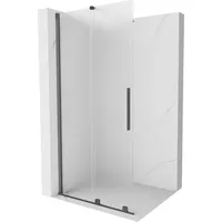 Mexen Velar Walk-In Duschtrennwand 90x200 cm Gun Grey, Satiniert