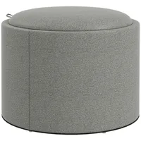 Homcom Sitzhocker Polyester 56 x 42 x 56 cm Grau