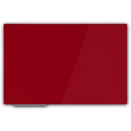 Floordirekt Magnetisches Glas-Whiteboard Rot