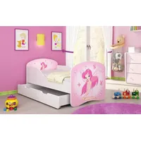 Luxusbetten24 Kinderbett Luna mit Stauraum und verschiedenen Motiven 140x70 Fairy