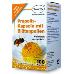 Twardy Propolis‐Kapseln mit Blütenpollen