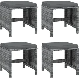 vidaXL Polyrattan Garten-Set 313100 9-tlg. grau