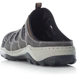 Rieker Herren 08096 Clogs, Grau (schwarz/rauch/rauch/00), 43 EU