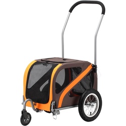 Blue Bird Fahrradhundeanhänger »Blue Bird Fahrrad Mini Hundeanhänger12"« Blue Bird braun/orange braun/orange