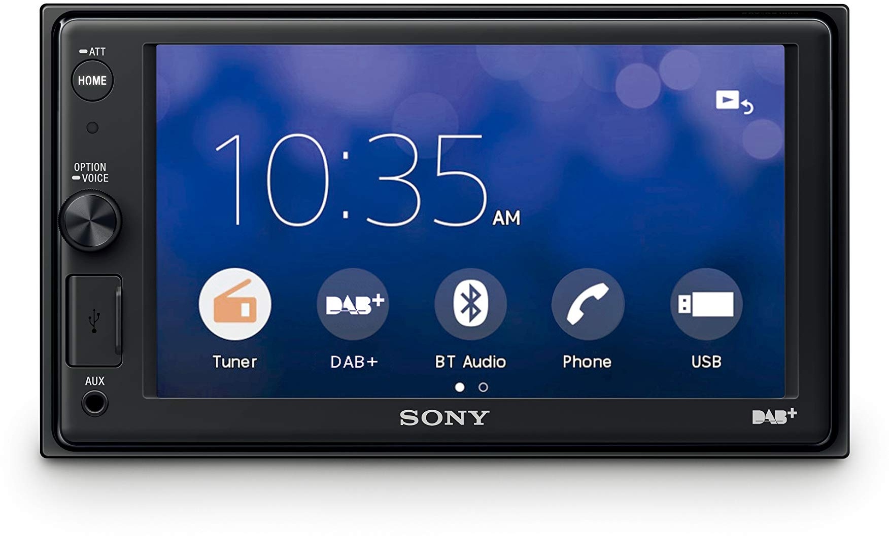 Sony XAV-AX1005DB ohne DAB+ Antenne, 6,2" Touchscreen-Display, Apple Carplay, Sprachsteuerung, Bluetooth, externes Mikrofon enthalten, 4x55W, USB iPhone/iPod.