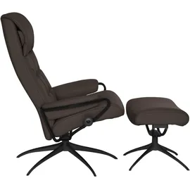 Stressless Relaxsessel "London", braun (chocolate paloma), B:80cm H:116cm T:71cm, Leder BATICK: durchgefärbtes und genarbtes Möbelleder;Leder PALOMA: durchgefärbtes Semianilin-Möbelleder;ROHLEDER Stoff Q2 FARON (100% Polyester im Flor, Grundgewebe: 50% Polyester,