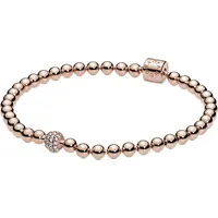 Pandora Kugel & Pavé Armband goldfarben 588342CZ Größe Damen