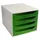 Exacompta 228697D Ecobox Schubladenbox mit 4 Schubladen - Apfelgrün -