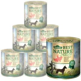 Dehner Best Nature Adult Lachs und Geflügel 6 x 800 g