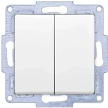 Günsan Gunsan VISAGE + MODERNA Modul 2-fach Schalter Serienschalter Weiss