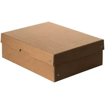 Falken Pure Aufbewahrungsbox 24 x 32 x 10 cm 10-tlg. braun