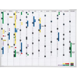 magnetoplan Permanente Jahresübersicht - 1200 x 900 mm