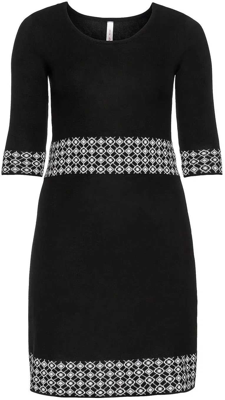 Strickkleid - schwarz - 52