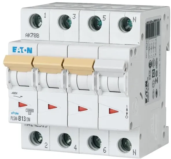Pls6-c13/3n-mw - miniature circuit breaker mcb