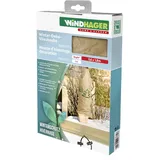 WINDHAGER Deko-Haube Protect XXL 1,4 x 2 m, beige mit Tannenmotiv