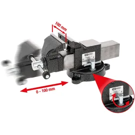 KS Tools Parallel-Schraubstock, 4"