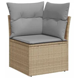 vidaXL Garten-Lounge-Set 11-tlg. beige