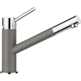 Einhebelmischer vulkangrau/Chrom