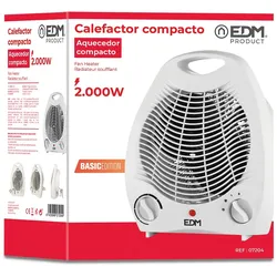 KOMPAKTHEIZGERÄT - VERTIKAL. WEISSE FARBE – 1000–2000 W – EDM