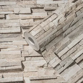 Living Walls Metropolitan Stories. Travel Styles. Steintapete 0,32 m x 10 m 1 St beige/braun