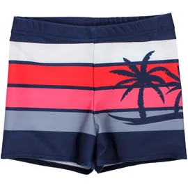Aquarti Gestreifte Badehose Blau/Rot 152