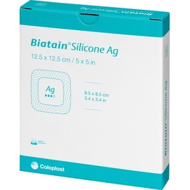 Coloplast Biatain Silicone Ag Schaumverband 12,5x12,5 cm