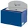 Proregal Robuster Wandascher mit Schild 0,8 Liter, HxBxT 20 x 20 x 12,5 cm Verzinkter Stahl Blau