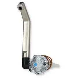 Reich De Luxe Wasserhahn, Ø20mm, Tülle, Mikroschalter, silber/schwarz
