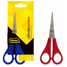 IDENA Kinderschere spitz 5 1/4" rot