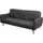 MCW Schlafsofa MCW-J18, Couch Klappsofa Gästebett Bettsofa, Schlaffunktion Stoff/Textil 185cm ~ anthrazit-grau