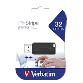 Verbatim Store 'n' Go PinStripe 32 GB schwarz USB 2.0 49064