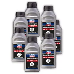 7x 250ml LIQUI MOLY 21166 Bremsflüssigkeit SL6 DOT 4 Bremse Flüssigkeit Brake