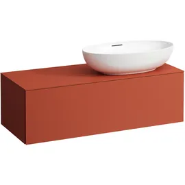 Laufen ILBAGNOALESSI Schubladenelement, Ausschnitt rechts, 120x50x37cm, zu WT-Schale H81897 5, H4303130972691, Farbe: Terracotta