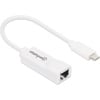 USB-C auf Gigabit-Ethernet-Netzwerkadapter USB-3.1 (G1) weiß