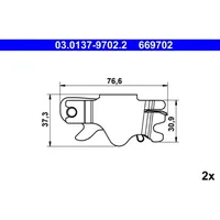 ATE Reparatursatz, Automatische Kupplungsnachstellung ATE 03.0137-9702.2