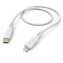 Hama Flexible USB-C - Lightning 1,5m weiß