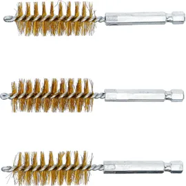 BGS Messingbürste 19 mm Antrieb Außensechskant 6,3 mm (1/4) 3-tlg.