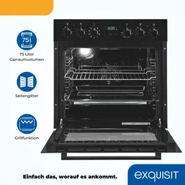 Exquisit EHE285-HBZ-020 schwarz