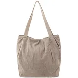 Prato SC01-1 Breitcord Shopper Stylische Allround-Bag in light beige | Gr.: onesize
