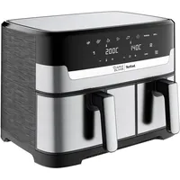 Tefal Jamie Oliver by Tefal Dual Drawer Heißluftfritteuse, Doppelkammer,