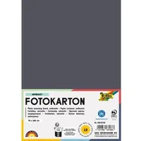 Folia Fotokarton anthrazit 70 x 100 cm 300 g/m2 10 Blatt