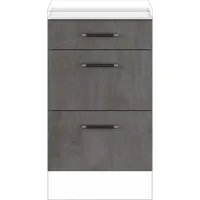 Impuls Küchen Auszugsunterschrank »"Prag und Valencia", Breite/Höhe: 50/72,3 cm«,