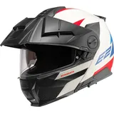 Schuberth E2 Defender, Klapphelm - Weiß/Blau/Rot - XL (60/61)