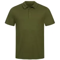 Tom Fyfe Poloshirt TOM FYFE Merino Poloshirt Herren Waldgruen / M grün M