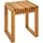Beliani BELLANO Gartentisch 35 x 40 x 44 cm Hellbraun
