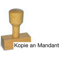 kompatible Ware Stempel, Kopie an Mandant