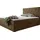 Mirjan24 Boxspringbett Simoti, Doppelbett mit zwei Bettkästen für die Bettwäsche, Hauptmatratze, Topper und Kopfteil (Magic Velvet 2299, Größe... - Braun