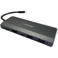 LC-POWER LC-HUB-C-MULTI-7-M2 USB-C auf 2xUSB-A/2xUSB-C/HDMI | USB 3.0-Ports | HDMI-Port | USB-C Power Delivery