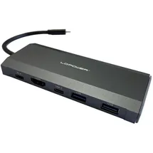 LC-POWER LC-HUB-C-MULTI-7-M2 USB-C auf 2xUSB-A/2xUSB-C/HDMI | USB 3.0-Ports | HDMI-Port | USB-C Power Delivery